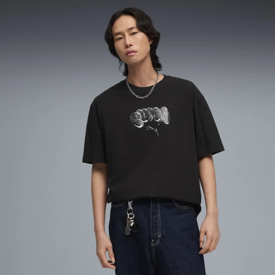 Obrázek produktu PUMA Graphic Balloon Art Relaxed Tee Men, Clothing, Black