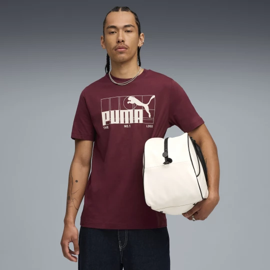 Obrázek produktu PUMA Graphic No.1 Logo Tee Men, Clothing, Ruby Shimmer