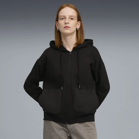 Obrázek produktu PUMA HER Relaxed Full-Zip Hoodie Women, Clothing, Black