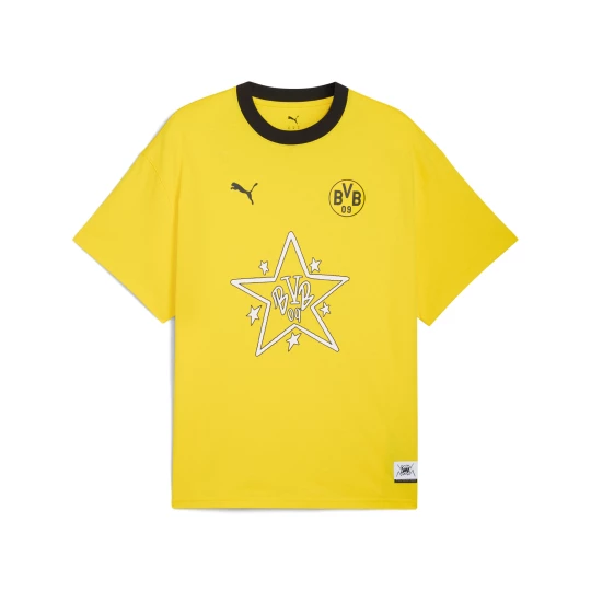 Obrázek produktu PUMA HOOPS x BORUSSIA DORTMUND Tee II Men, Clothing, Faster Yellow