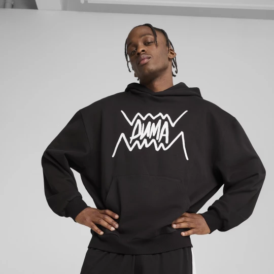 Obrázek produktu PUMA Jaws Core Basketball Hoodie Men, Clothing, Black