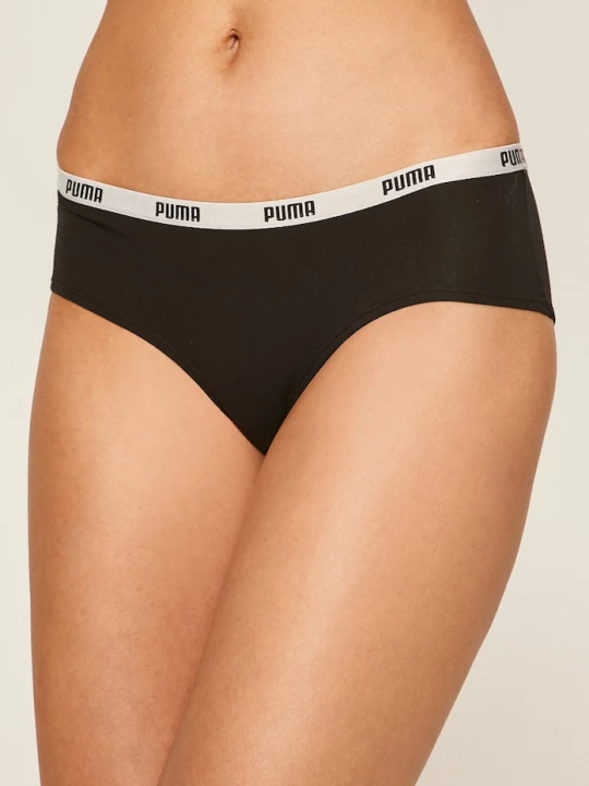 Obrázek produktu Puma kalhotky dámské bavlněné s elastanem 3-pack černá
