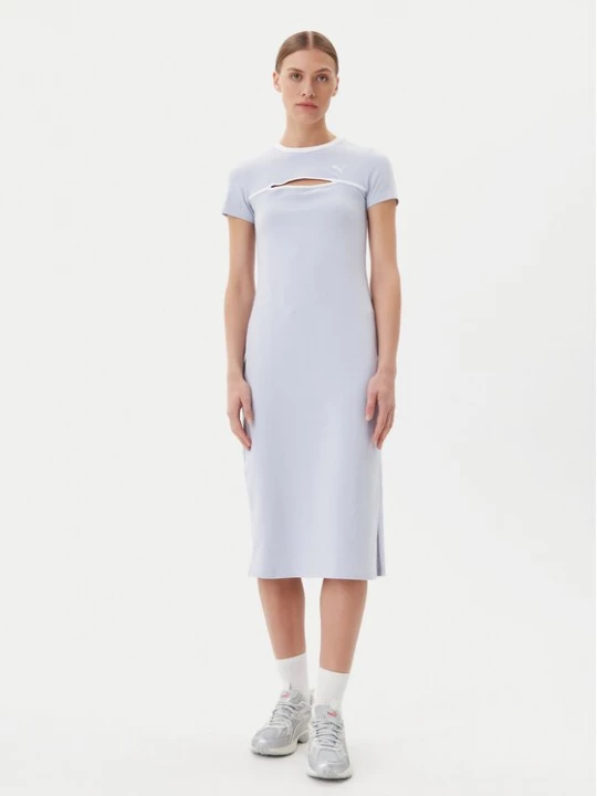 Obrázek produktu Puma Každodenní šaty Ess Cut-Out 629769 Světle modrá Slim Fit