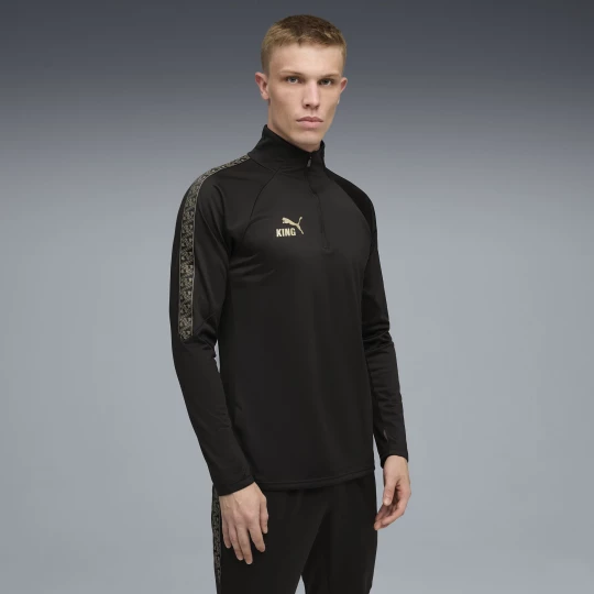 Obrázek produktu PUMA KINGtouch Football Quarter-Zip Top Men, Clothing, Black/Gold