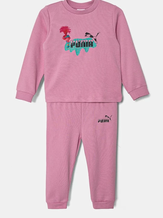 Obrázek produktu Puma Kojenecká tepláková souprava X TROLLS Minicat Crew Jogger TR růžová