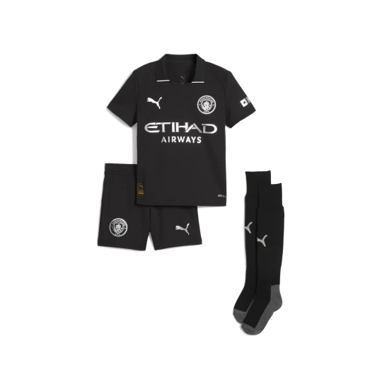 Obrázek produktu PUMA Manchester City 25/26 Away Minikit Kids, Clothing, Black
