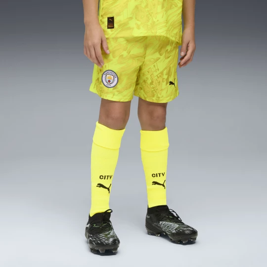 Obrázek produktu PUMA Manchester City 25/26 Goalkeeper Shorts Youth, Clothing, Yellow Alert