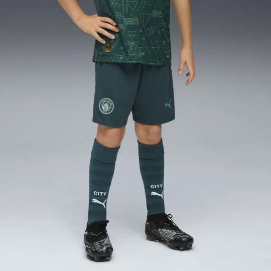 Obrázek produktu PUMA Manchester City 25/26 Shorts Youth, Clothing, Green Terrain