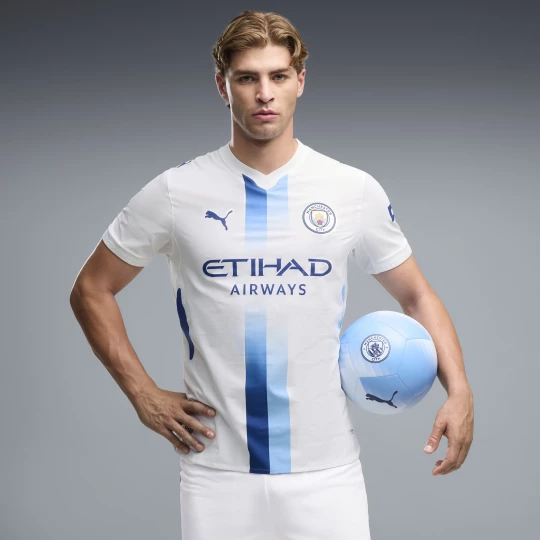 Obrázek produktu PUMA Manchester City 26 / 27 Authentic Third Jersey Men, Clothing, White / Blazing Blue