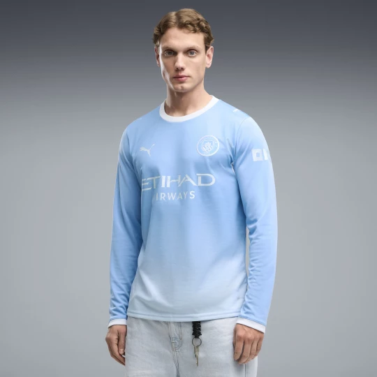 Obrázek produktu PUMA Manchester City 26/27 Home Long Sleeve Jersey Men, Clothing, Light Blue/Icy Blue