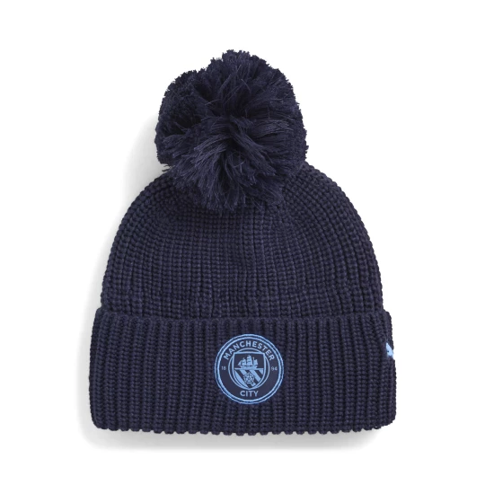 Obrázek produktu PUMA Manchester City Essentials Beanie Youth, Accessories, Navy/Light Blue