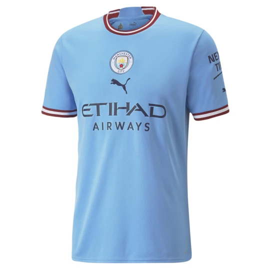 Obrázek produktu PUMA Manchester City F.C. Home 22 / 23 Replica Jersey Men, Clothing, Light Blue / Intense Red