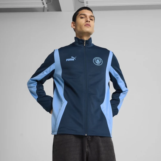 Obrázek produktu PUMA Manchester City ftblNRGY+ Jacket Men, Clothing, Marine Blue/Blazing Blue tmavě modrá
