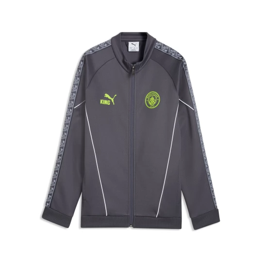 Obrázek produktu PUMA Manchester City KING Anthem Jacket Youth, Clothing, Galactic Gray/Pro Green