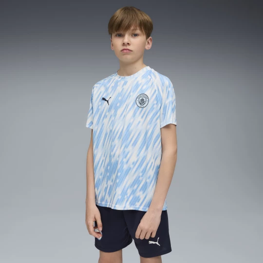 Obrázek produktu PUMA Manchester City Pre-match Jersey Youth, Clothing, Silver Sky