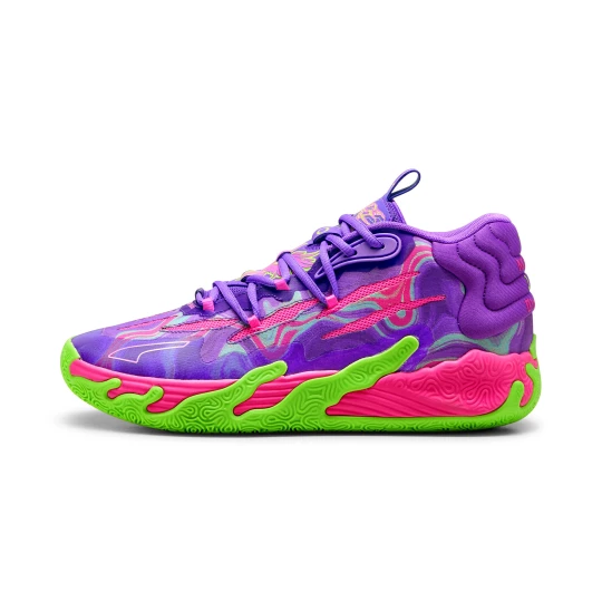 Obrázek produktu PUMA MB.03 Toxic Basketball Shoes Men, Shoes, Purple Glimmer/Green Gecko