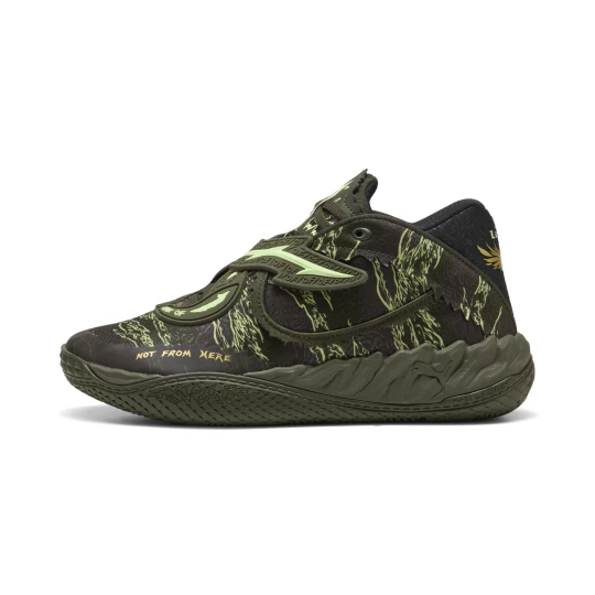 Obrázek produktu PUMA MB.05 Camo Basketball Shoes Unisex, Shoes, Dark Olive/Fizzy Light/Black