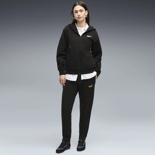 Obrázek produktu PUMA Metallic Hooded Tracksuit Women, Clothing, Black