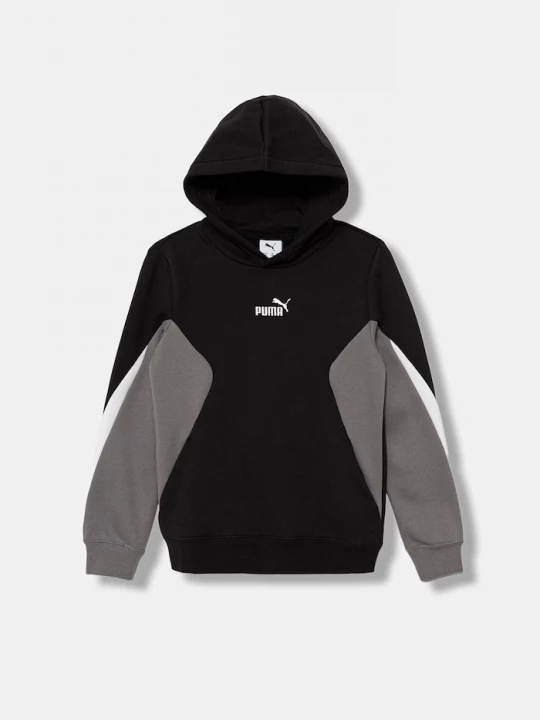 Obrázek produktu Puma mikina s kapucí dětská s bavlnou ESS BLOCK Hoodie FL B černá