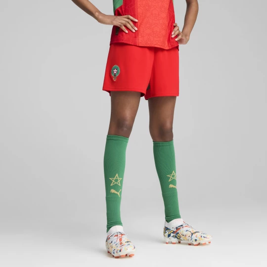 Obrázek produktu PUMA Morocco 2025 Shorts Women, Clothing, Red/Archive Green