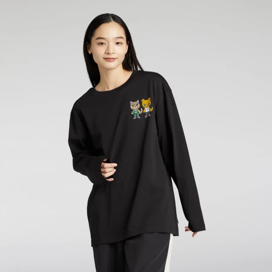 Obrázek produktu PUMA NEKOSAN x HOOPS DYLAN GRAPHIC Long Sleeve Tee Unisex, Clothing, Black