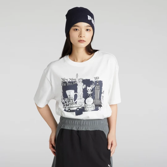 Obrázek produktu PUMA NEKOSAN x HOOPS DYLAN Short Sleeve Tee Unisex, Clothing, White