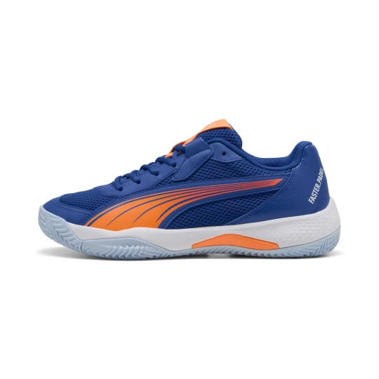 Obrázek produktu PUMA NOVA Court Momo González Padel Shoes Unisex, Shoes, Vivid Blue/Heat Fire/White