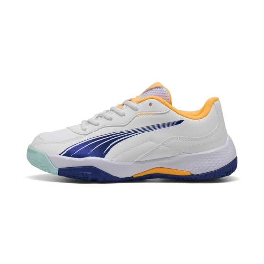 Obrázek produktu PUMA NOVA Smash Padel Shoes Youth, Shoes, White/Vivid Blue/Safe Lake