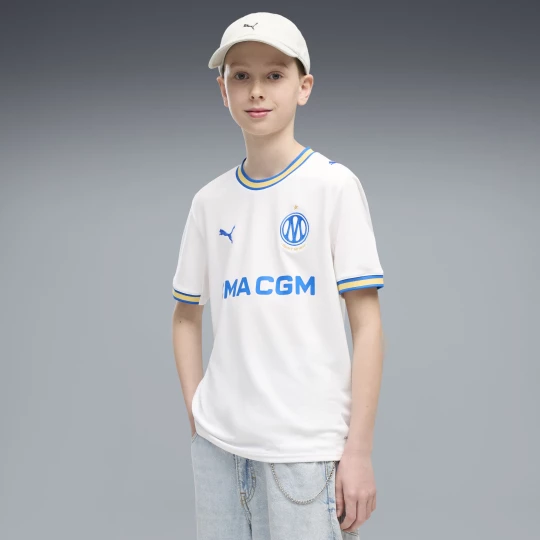 Obrázek produktu PUMA Olympique de Marseille 26/27 Home Jersey Youth, Clothing, White/Royal