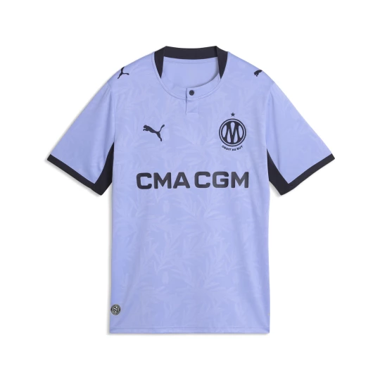 Obrázek produktu PUMA Olympique de Marseille 26/27 Third Jersey Youth, Clothing, Lavendar Pop/New Navy tmavě modrá