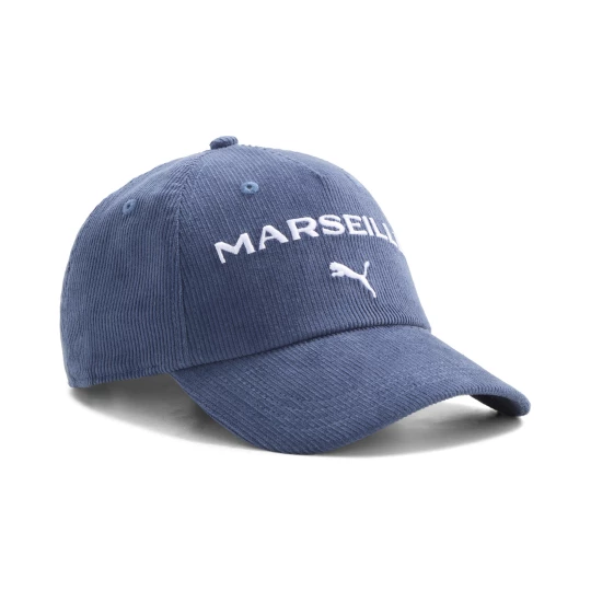 Obrázek produktu PUMA Olympique de Marseille ftblCulture Corduroy Cap, Women, Deep Blue/White