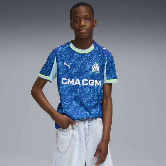 Obrázek produktu PUMA Olympique Marseille 25 / 26 Third Jersey Youth, Clothing, Vivid Blue / Azure