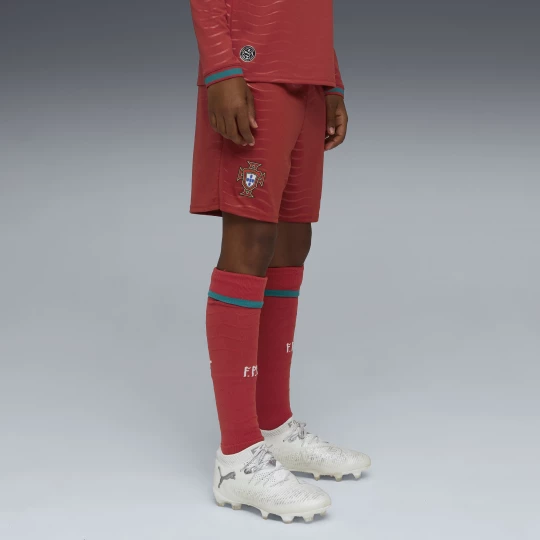 Obrázek produktu PUMA Portugal 2026 Shorts Youth, Clothing, Club Red/Green Lagoon