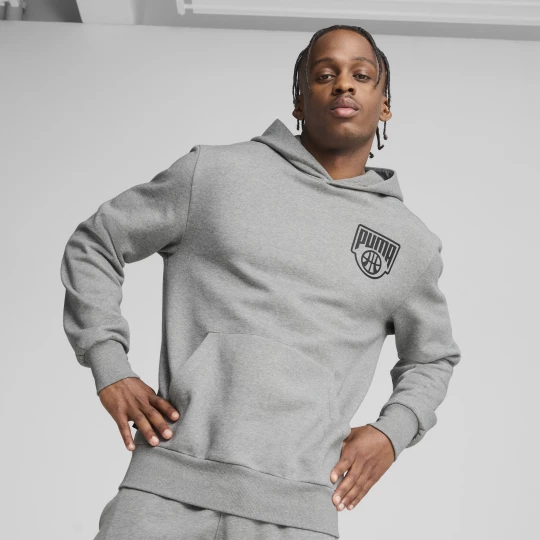 Obrázek produktu PUMA Posterize Basketball Hoodie Men, Clothing, Medium Gray Heather