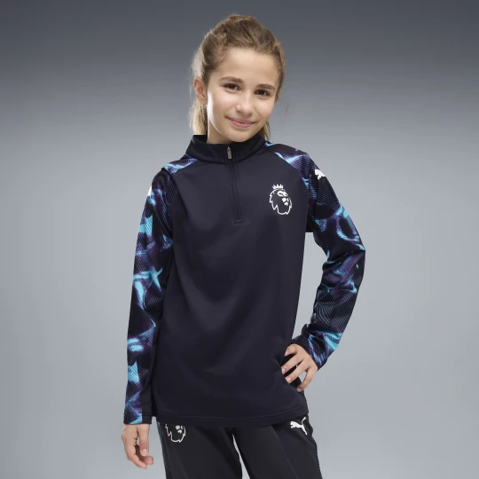 Obrázek produktu PUMA Premier League Reactivity Quarter-Zip Top Youth, Clothing, Navy/White/Hero Blue
