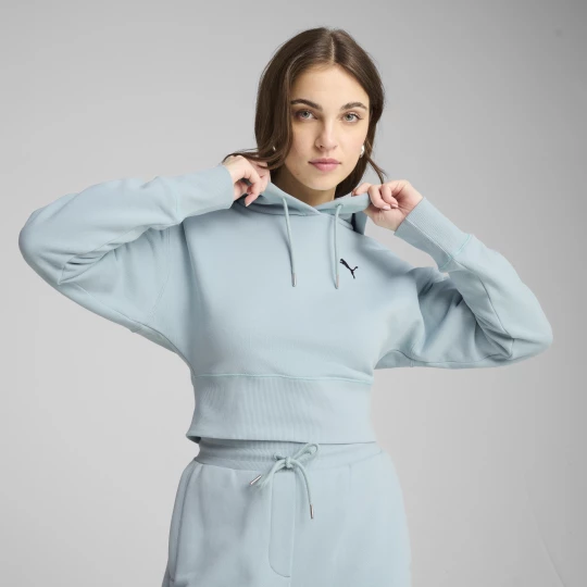Obrázek produktu PUMA PREMIUM Essentials Relaxed Graphic Hoodie Women, Clothing, Modern Mint