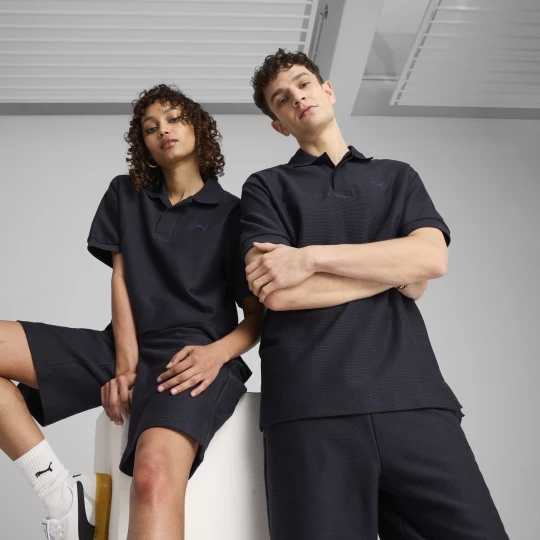Obrázek produktu PUMA PREMIUM Essentials Relaxed Jacquard Polo Unisex, Clothing, New Navy