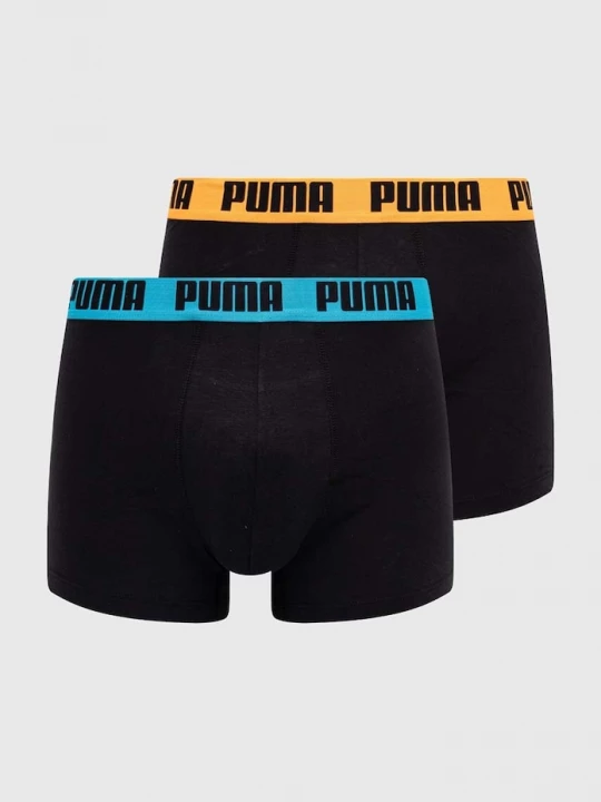 Obrázek produktu Puma přiléhavé boxerky pánské bavlněné s elastanem Everyday Basic 2-pack černá