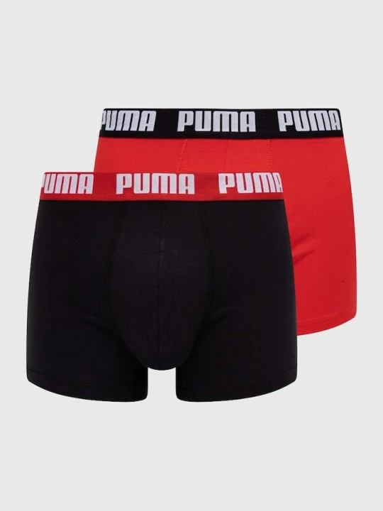 Obrázek produktu Puma přiléhavé boxerky pánské bavlněné elastanem Everyday Basic 2-pack červená