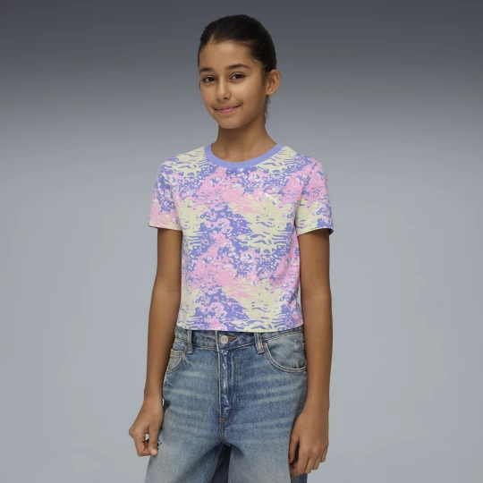 Obrázek produktu PUMA Printed Baby Tee Youth, Clothing, Intense Lavender