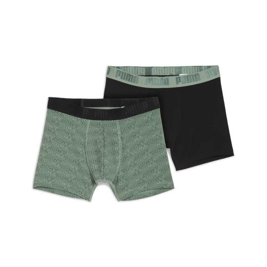 Obrázek produktu PUMA Printed Boxers (2-pack) Men, Clothing, Olive Green/Black