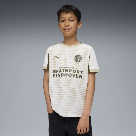Obrázek produktu PUMA PSV Eindhoven 25/26 Third Jersey Youth, Clothing, White/Desert Dust béžová