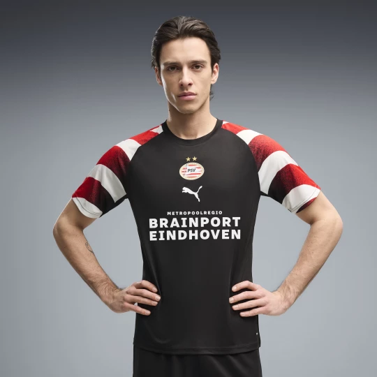 Obrázek produktu PUMA PSV Eindhoven Warmup Jersey Men, Men, Black/Red