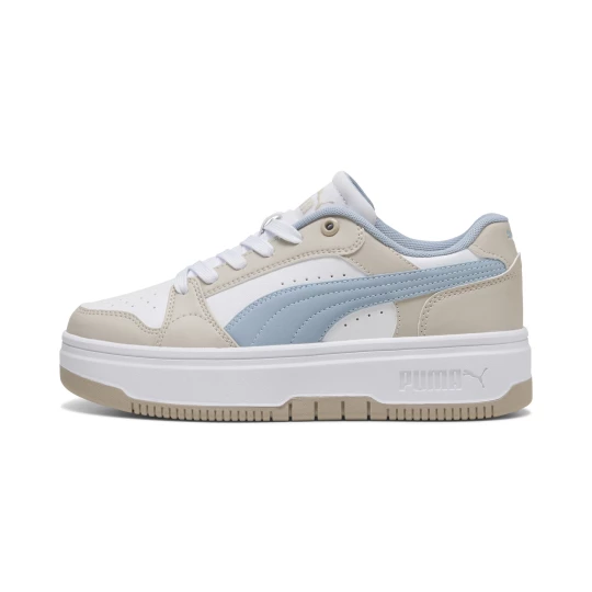 Obrázek produktu PUMA Rebound Femme Low Sneakers Women, Shoes, Silver Fog/Sea Illusion/White