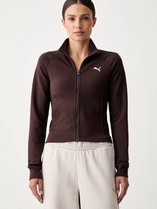 Obrázek produktu Puma rozepínací mikina dámská Essentials Slim hnědá