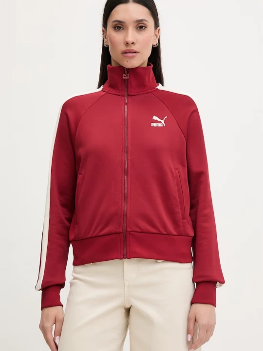 Obrázek produktu Puma rozepínací mikina dámská s bavlnou Iconic T7 Track Jacket červená