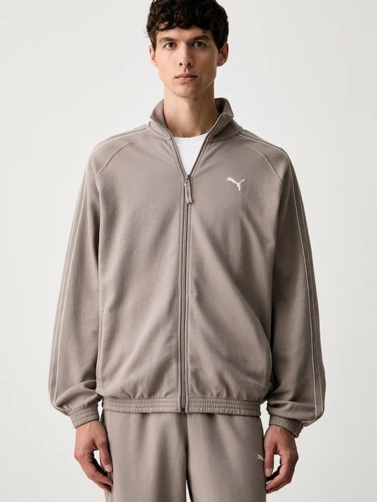 Obrázek produktu Puma rozepínací mikina pánská bavlnou CLASS béžová