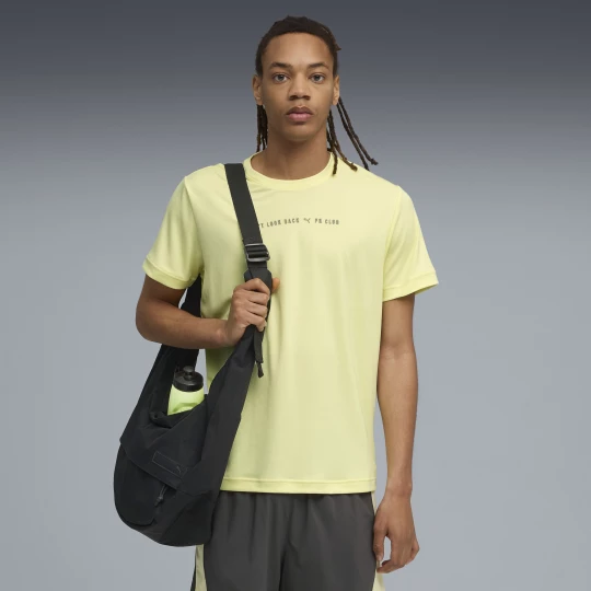 Obrázek produktu PUMA RUN CLUB Graphic Tee Men, Clothing, Gold Moon