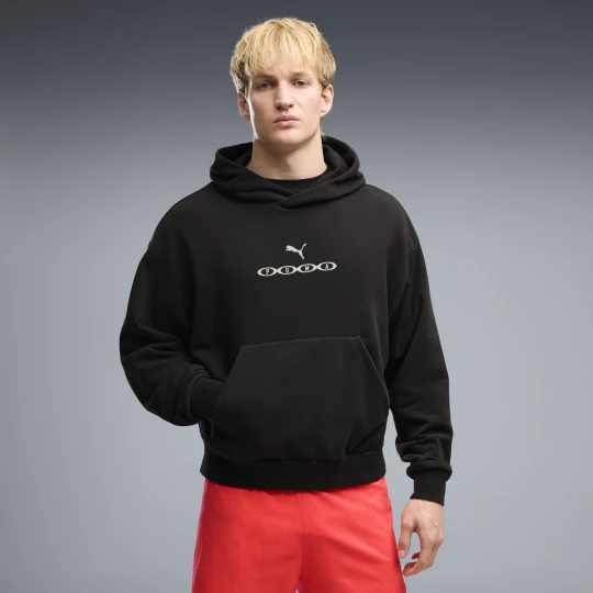 Obrázek produktu PUMA Run Culture Collective Boxy Hoodie Men, Clothing, Black