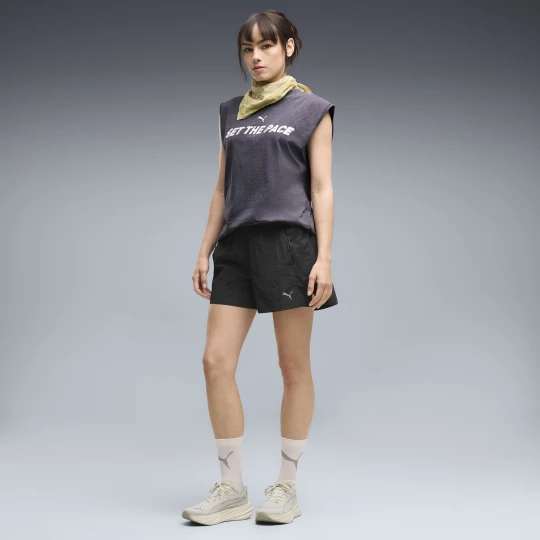Obrázek produktu PUMA Run Culture Collective T7 Woven 4" Shorts Women, Clothing, Light Lavender